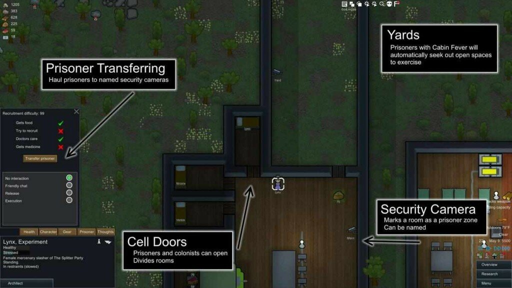 Rimworld A11b скачать мод Prison Improvements1