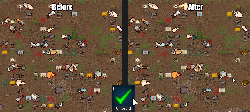 Rimworld A12 скачать мод AllowTool