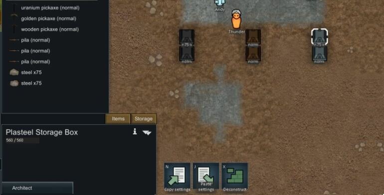 Rimworld A12 скачать мод Containers For Stuff