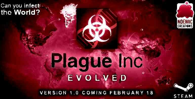 Plague Inc Envolved версия 1.0 будет готова 18.02.2016