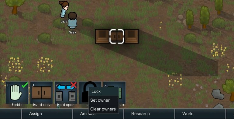 Rimworld мод Locks