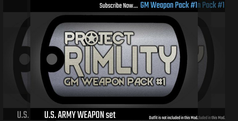 Rimworld мод Project Rimlity Weaponpack