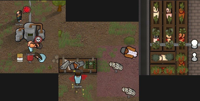 Rimworld мод Dead Can Serve